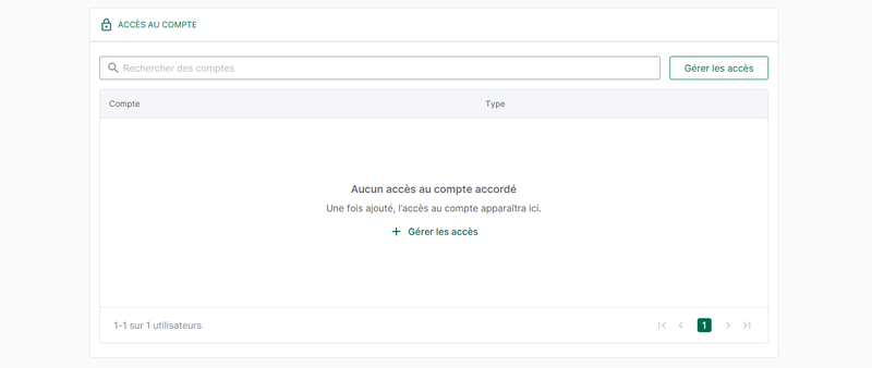 Etape 2 gerer accès1 - guide de démarrage