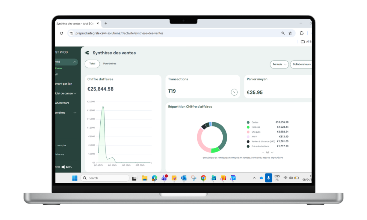Portail offre intégrale de CAWL - Page TPE Fixe